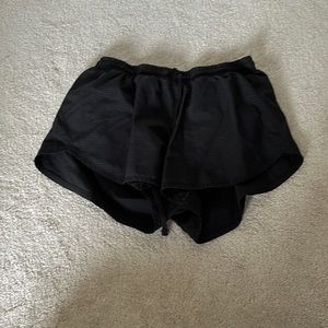 Black athletic shorts